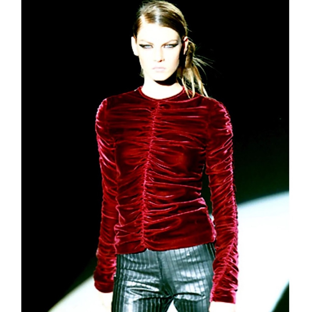 Gucci Tom Ford era lilac ruched top
